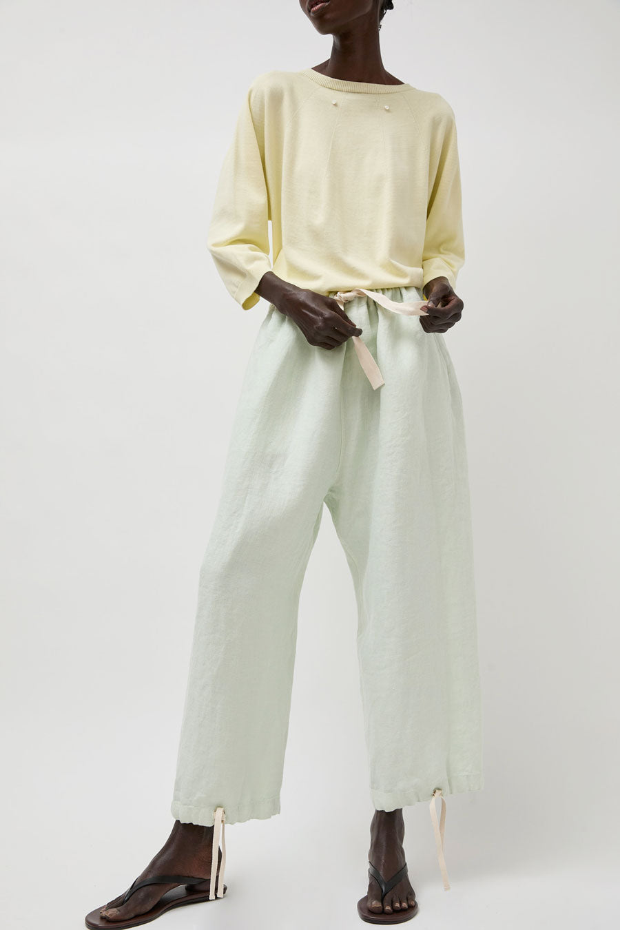 Quitan Over Pants in Mint Sage