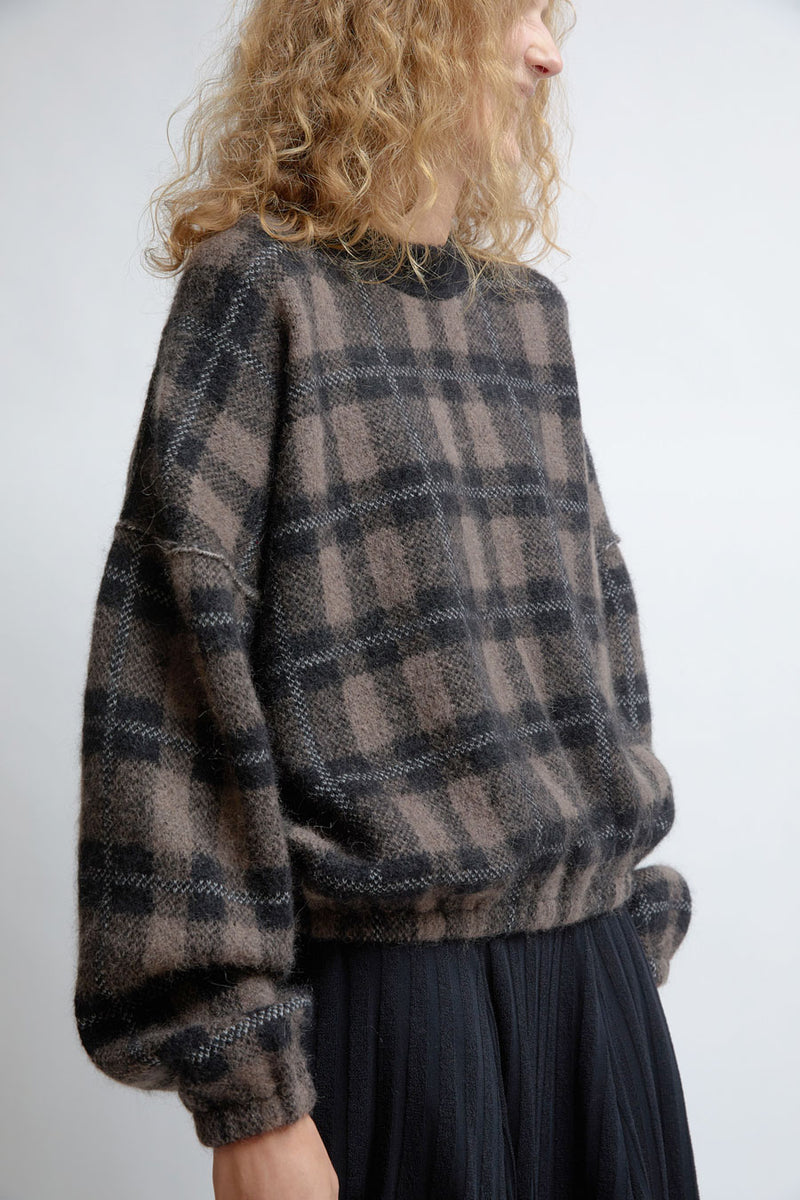 RUS Kokochi Sweater in Black and Taupe