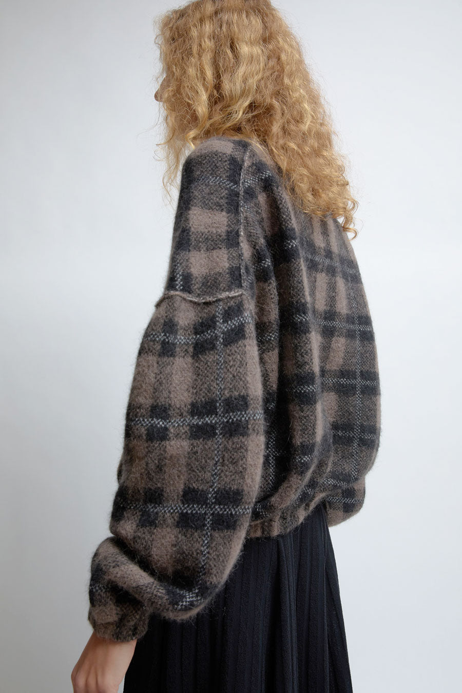RUS Kokochi Sweater in Black and Taupe