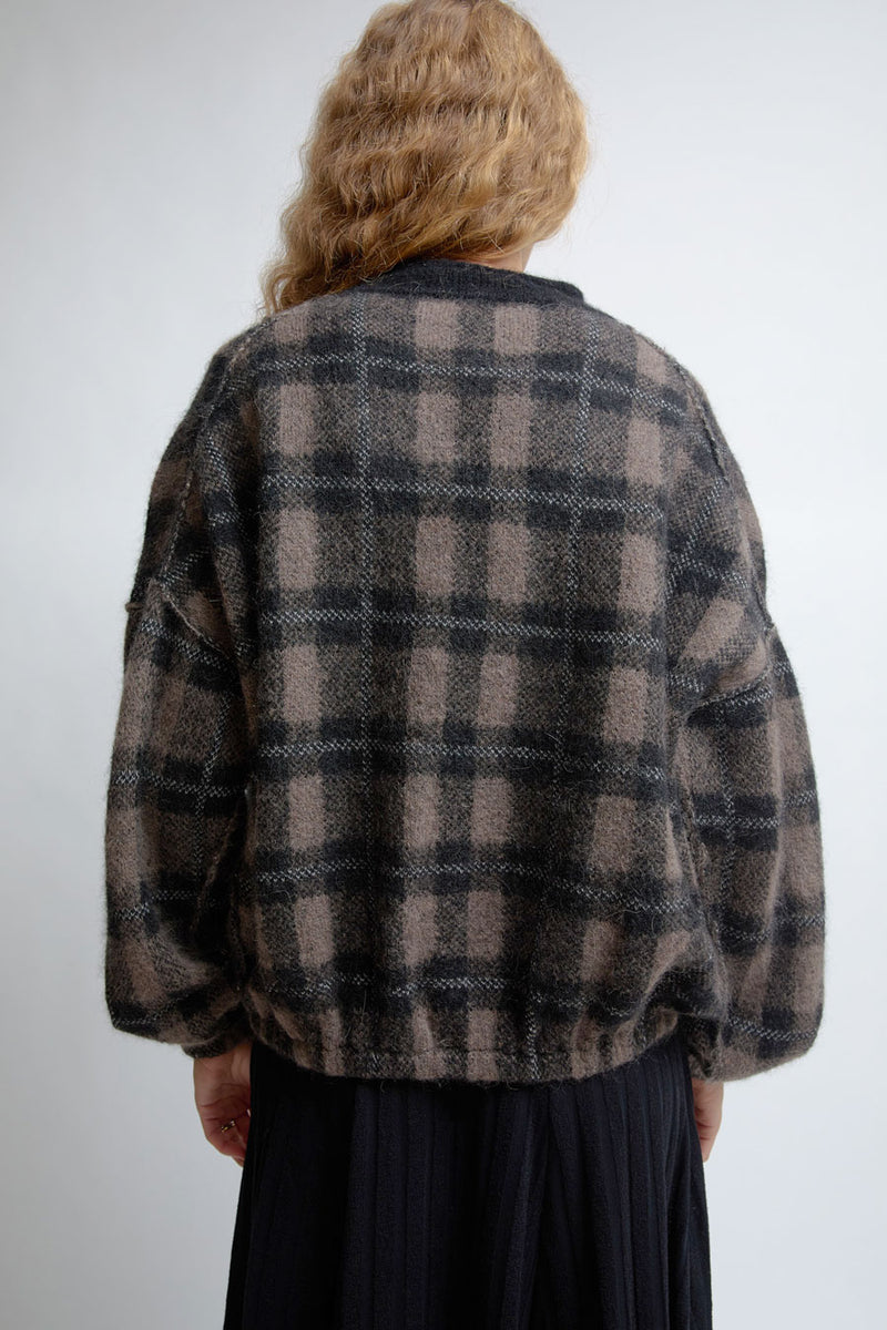 RUS Kokochi Sweater in Black and Taupe