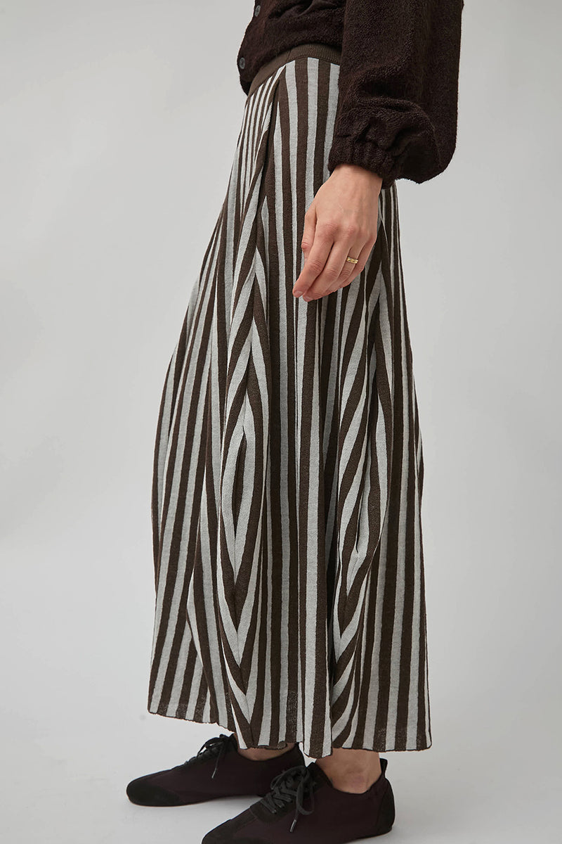RUS Koma Skirt in Espresso and Chalk