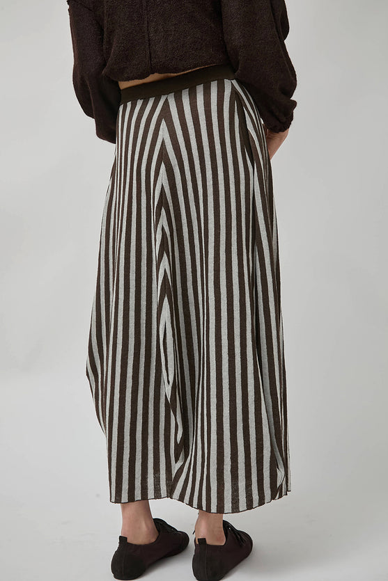 RUS Koma Skirt in Espresso and Chalk