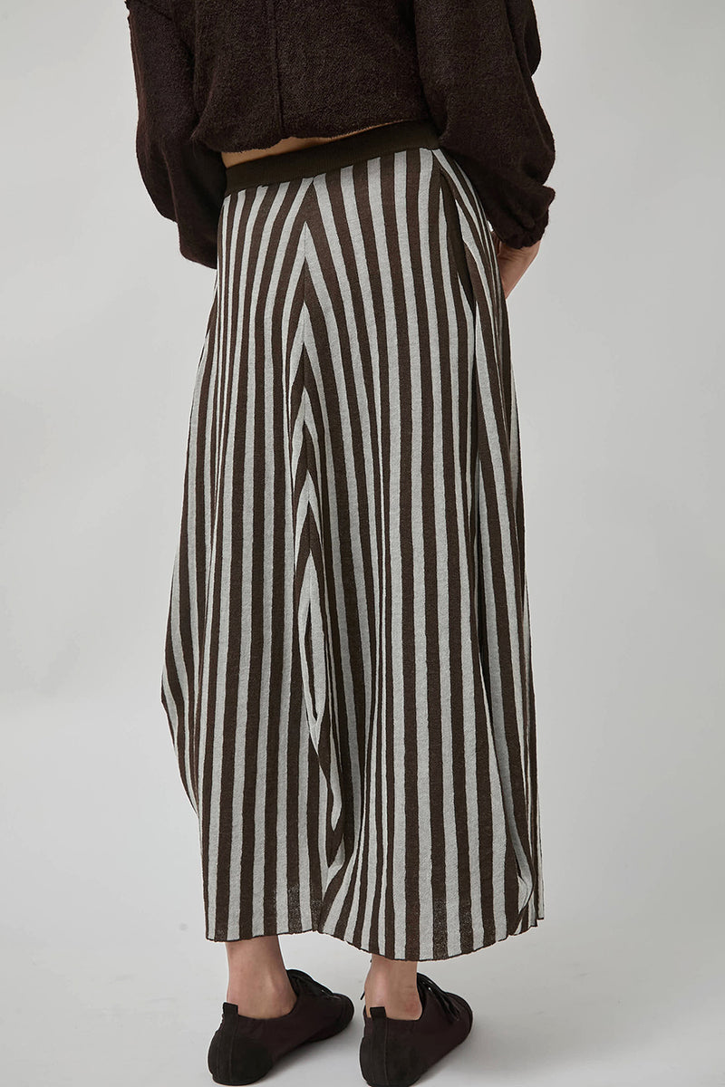 RUS Koma Skirt in Espresso and Chalk