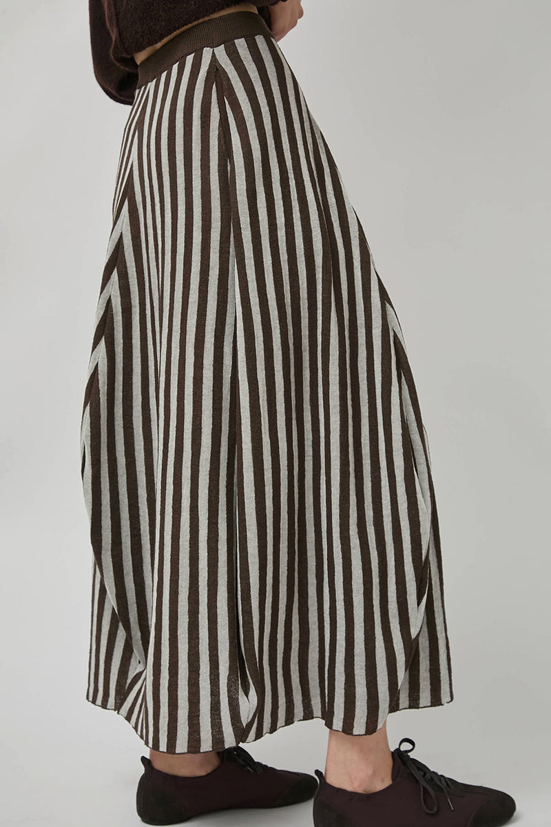 RUS Koma Skirt in Espresso and Chalk