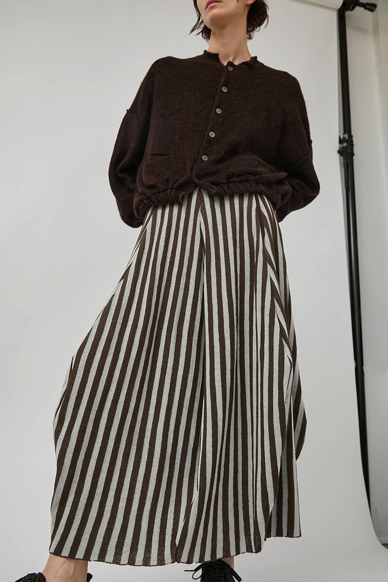 RUS Koma Skirt in Espresso and Chalk