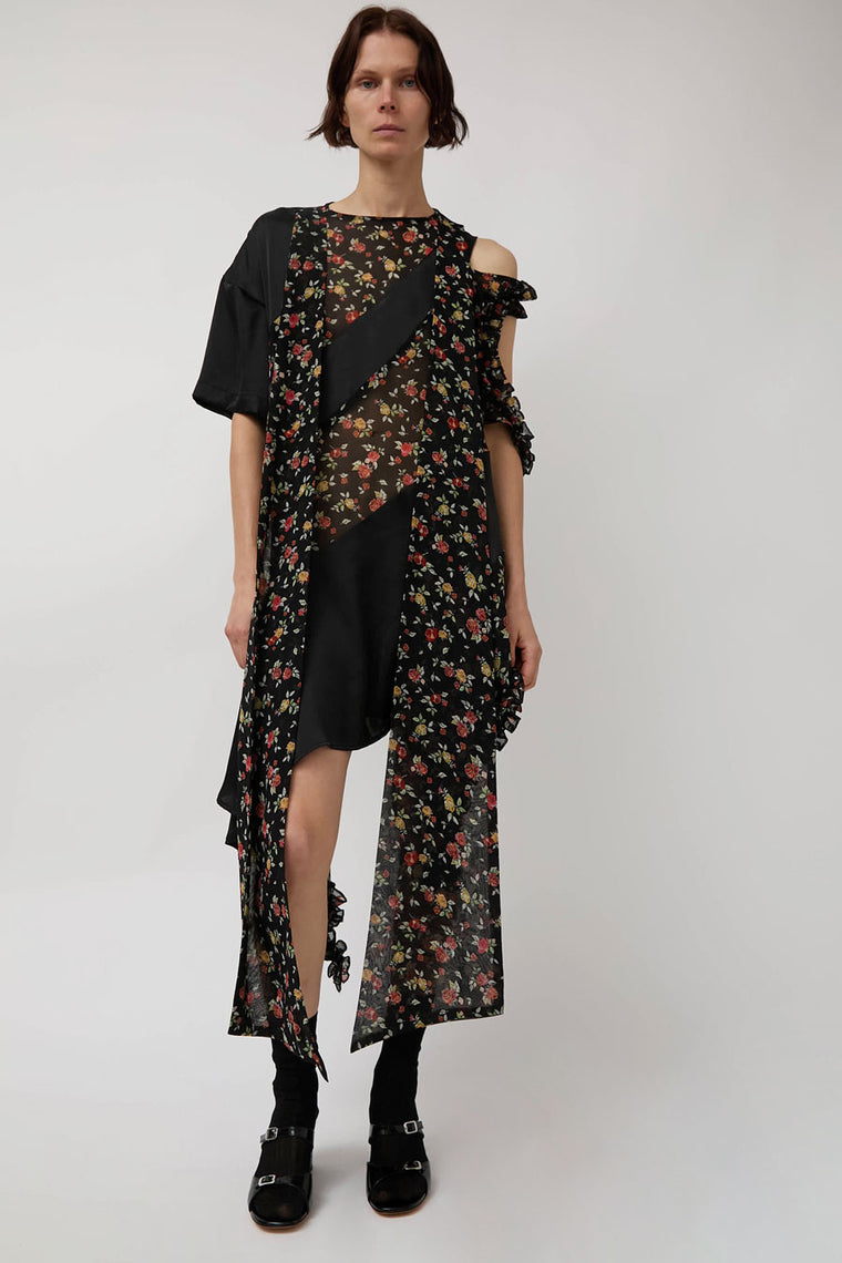 Rave Review Juliette Dress in Black and Multiflower