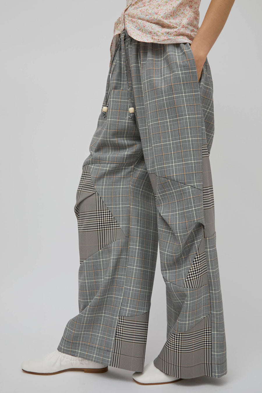 Rave Review Kirsten Pant in Brown Suiting Mix
