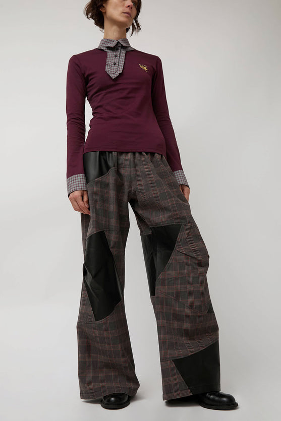 Rave Review Kirsten Pants in Brown Check
