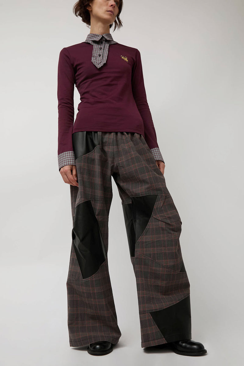 Rave Review Kirsten Pants in Brown Check
