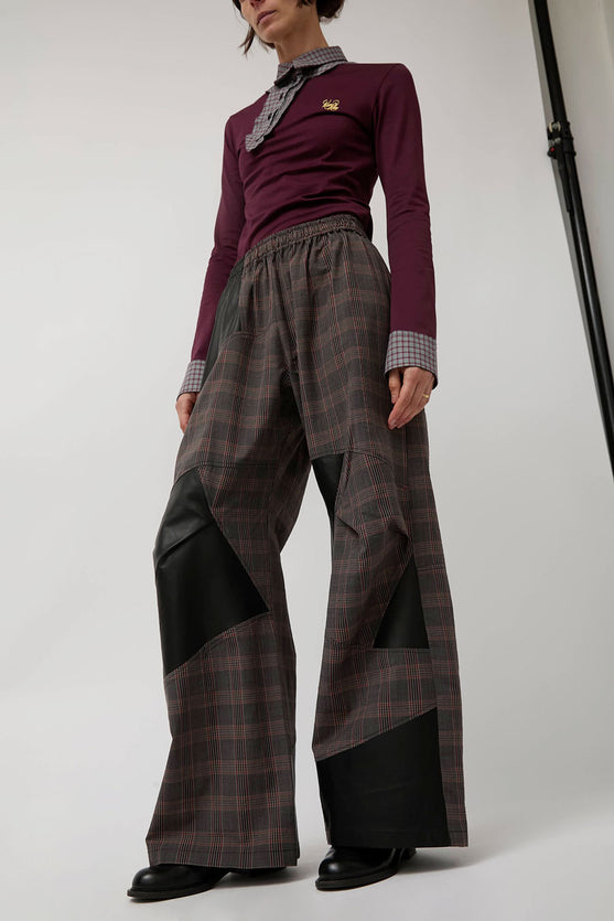 Rave Review Kirsten Pants in Brown Check