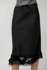 Rave Review Laila Deconstructed Skirt in Black Stripe