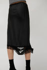 Rave Review Laila Deconstructed Skirt in Black Stripe