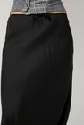 Rave Review Laila Deconstructed Skirt in Black Stripe