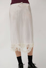 Rave Review Laila Deconstructed Skirt in White Stripe