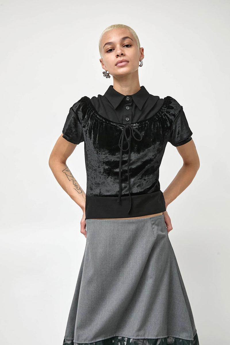 Rave Review Lena Top in Black