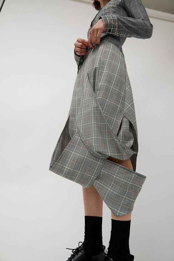 Rave Review Muriel Skirt in Black Check