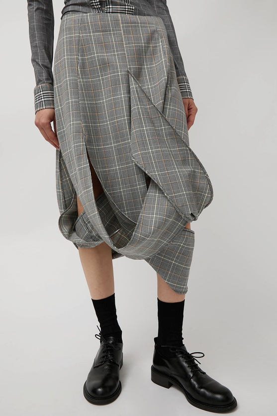 Rave Review Muriel Skirt in Black Check