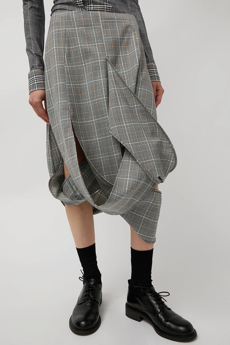 Rave Review Muriel Skirt in Black Check