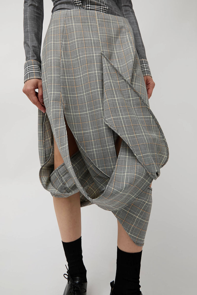Rave Review Muriel Skirt in Black Check