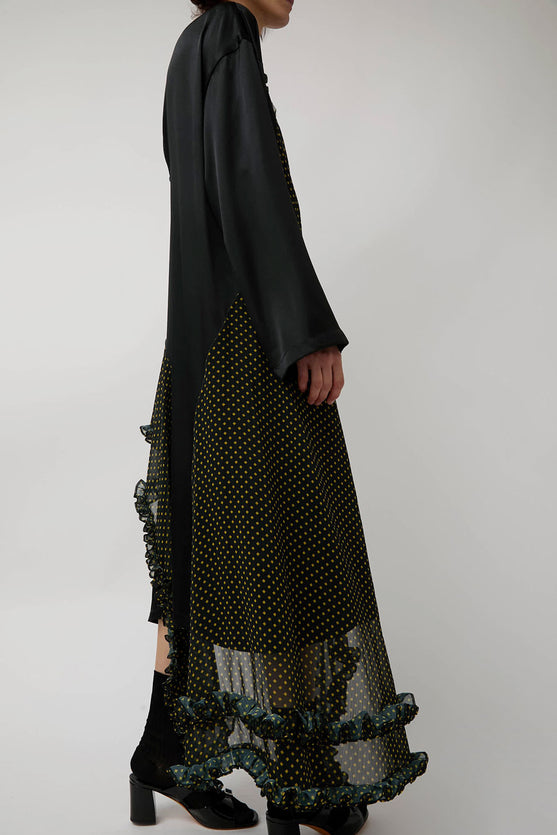 Rave Review Nadine Dress in Black and Green
