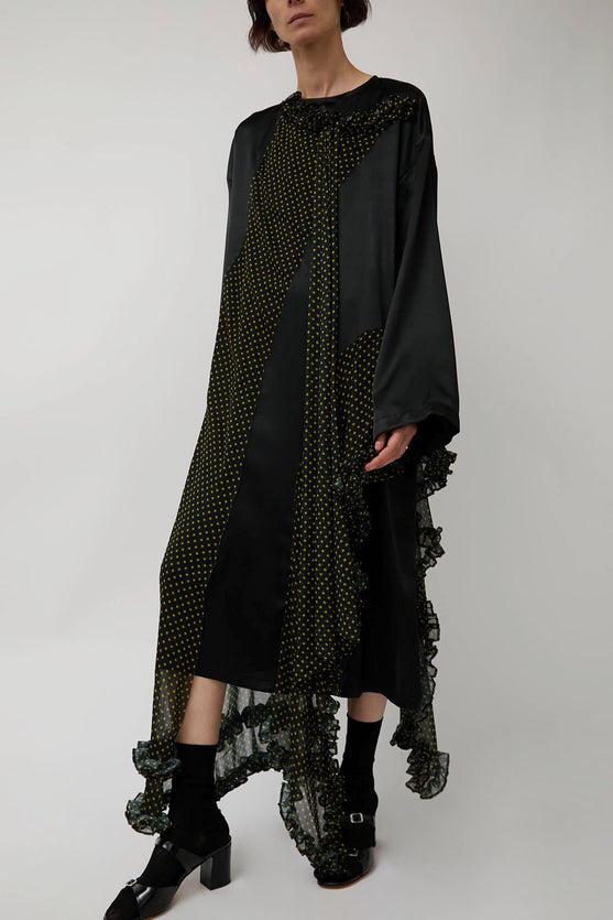 Rave Review Nadine Dress in Black and Green