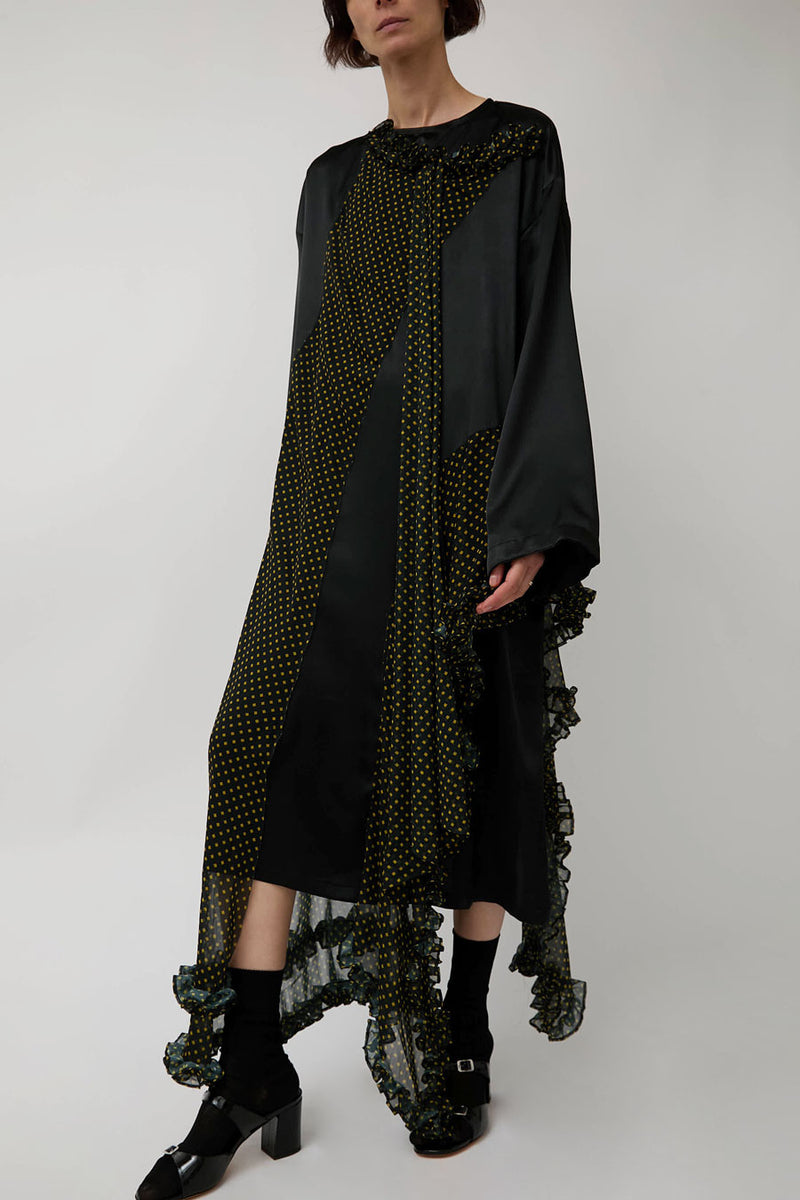 Rave Review Nadine Dress in Black and Green