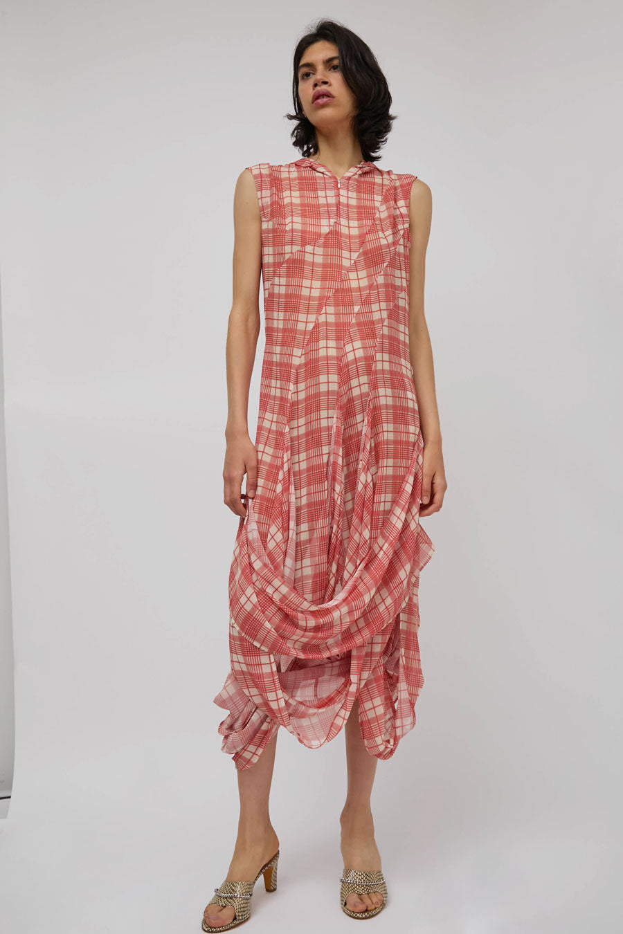 Rave Review Pippi Dress in Red Check