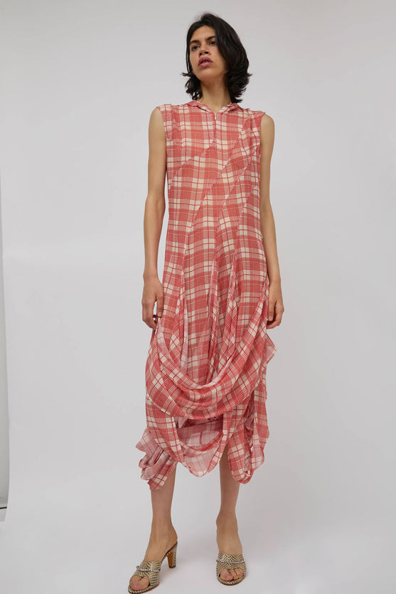 Rave Review Pippi Dress in Red Check