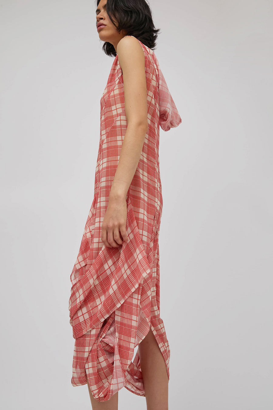 Rave Review Pippi Dress in Red Check