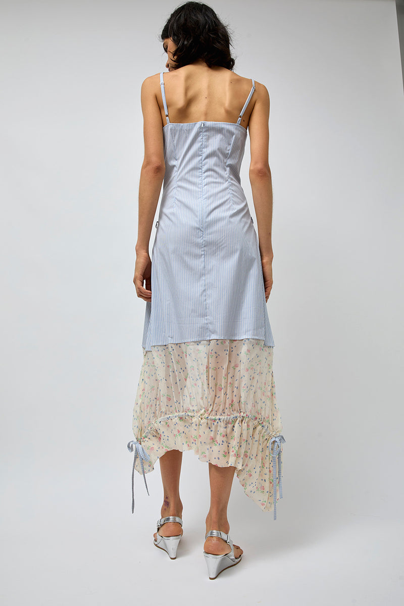 blue and cream dress Shop Cream Blue Ombre Dress, Haute Couture Dress, Ombre Wedding Dress, Tiered Tulle Gown, Wedding Separates, Engagement Photoshoot Dress -