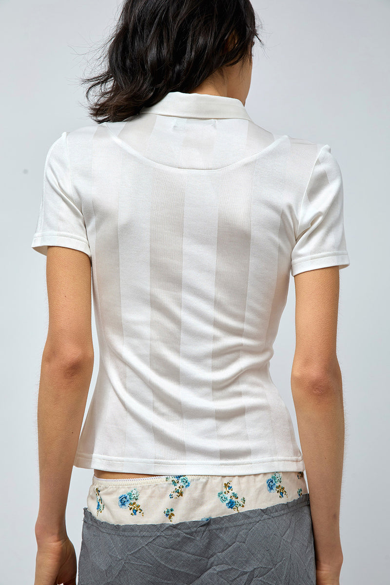 Rave Review Bea Top in Off White