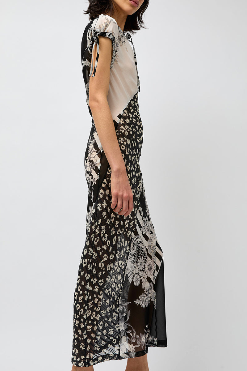 Rave Review Cleo Dress in Black Floral