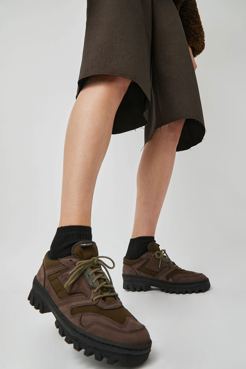 Reproduction of Found 1858 Trainer in Brown and Olive