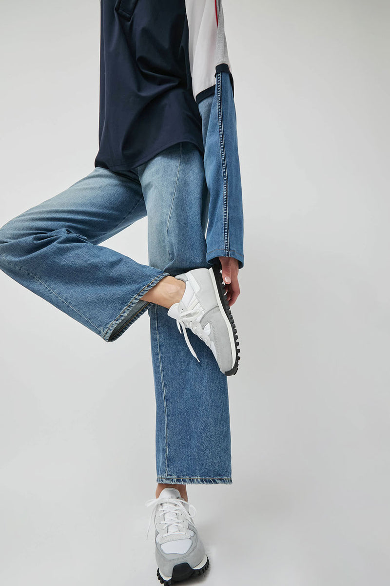 Reproduction of Found Marathon Trainer in White and Light Grey