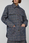 Rodebjer Avril Boucle Jacket in Utility Blue