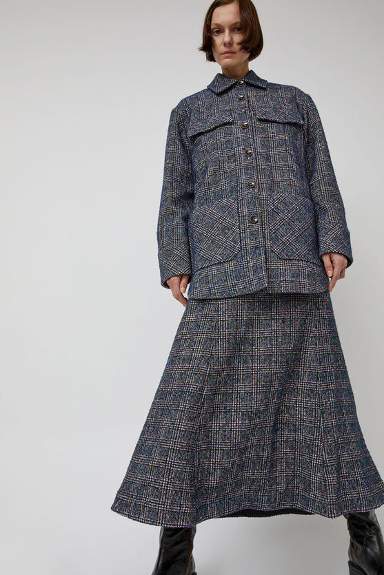 Rodebjer Avril Boucle Jacket in Utility Blue