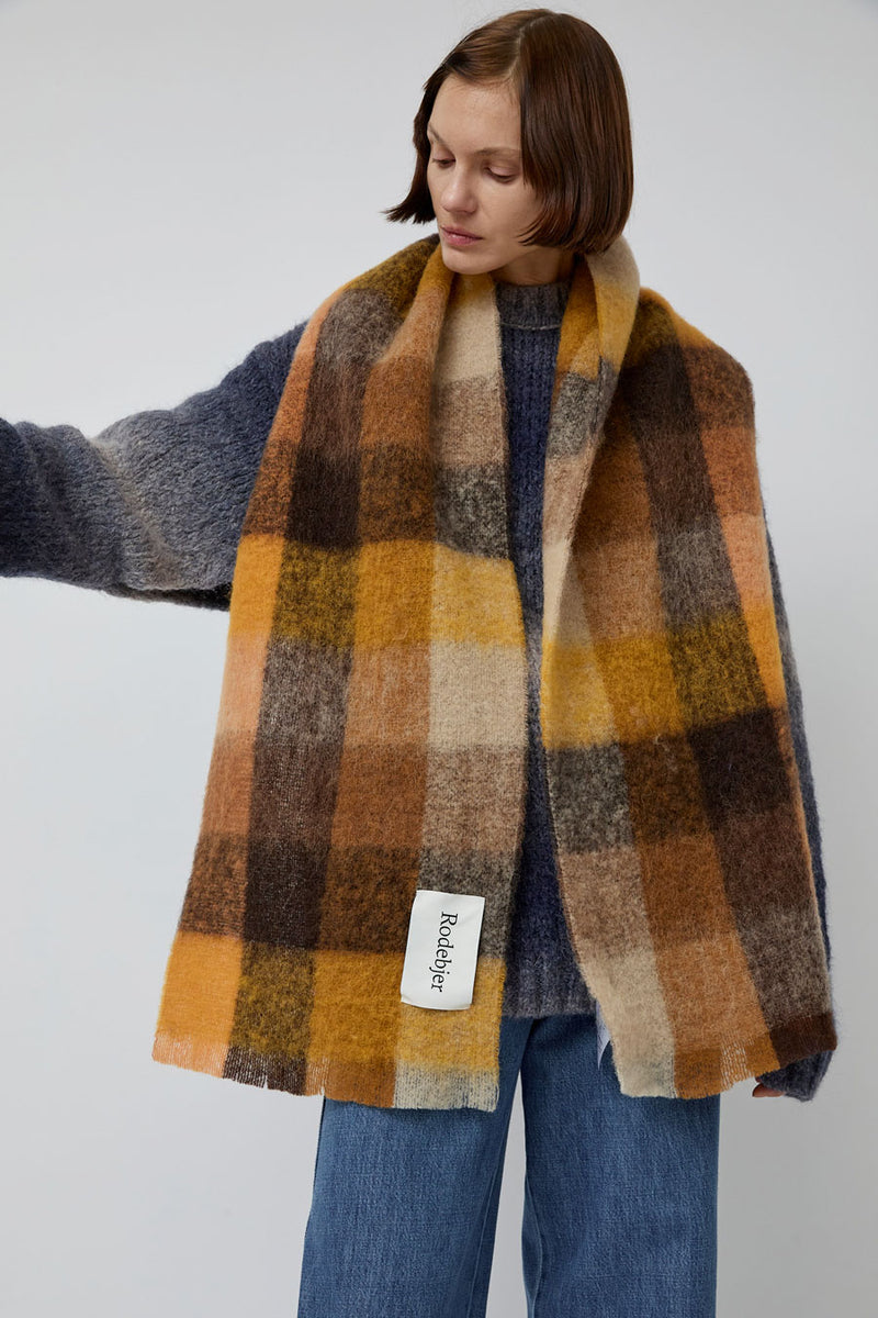 Rodebjer Misty Scarf in Burnt Umber