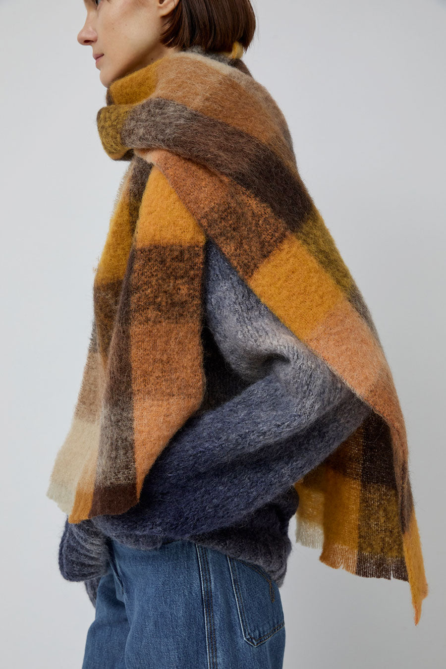 Rodebjer Misty Scarf in Burnt Umber