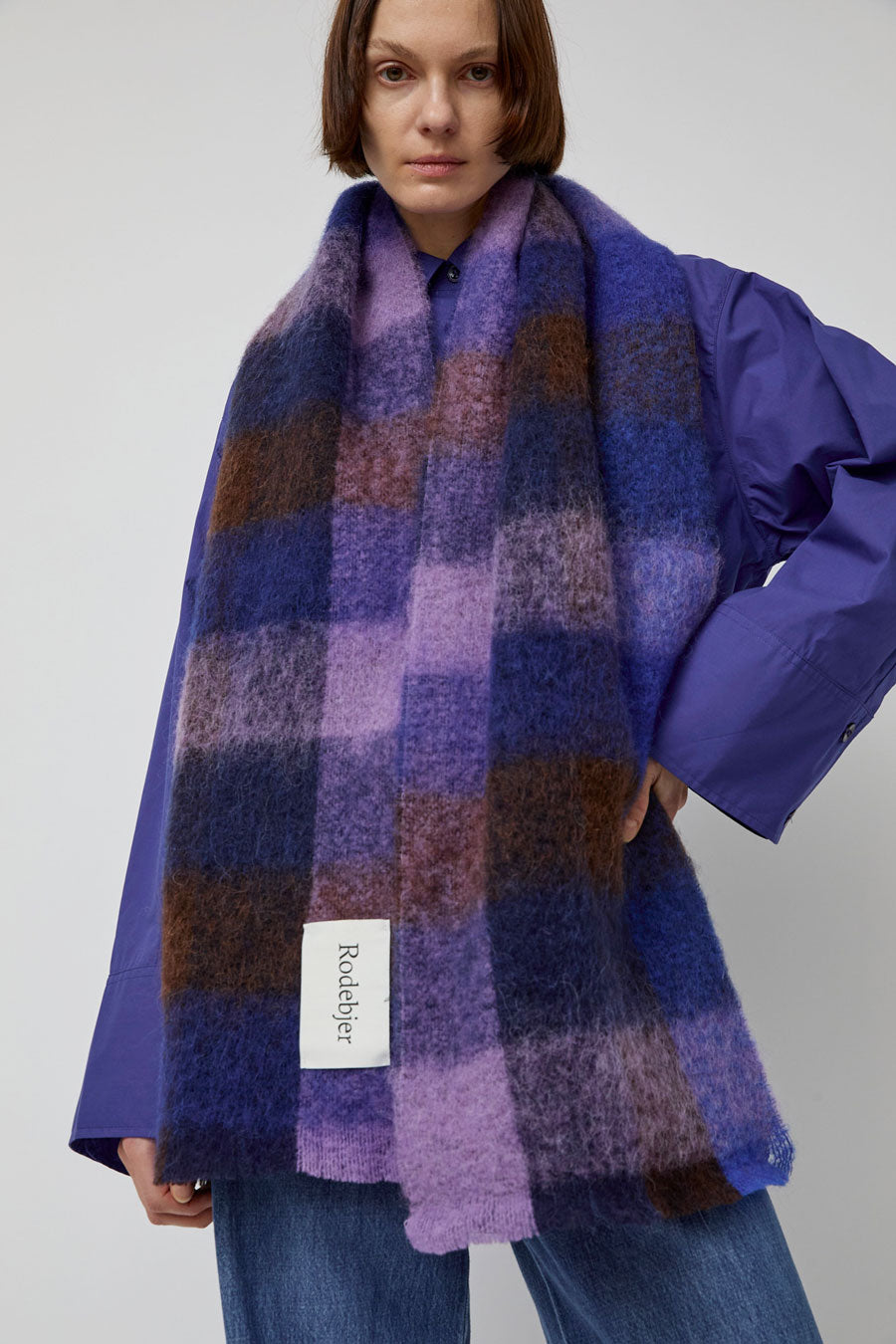 Rodebjer Misty Scarf in Workwear Blue