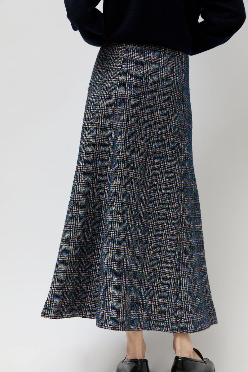 Rodebjer Neneh Boucle Skirt in Utility Blue