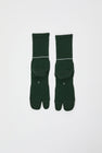 Rototo Merino Tabi Socks in Dark Green