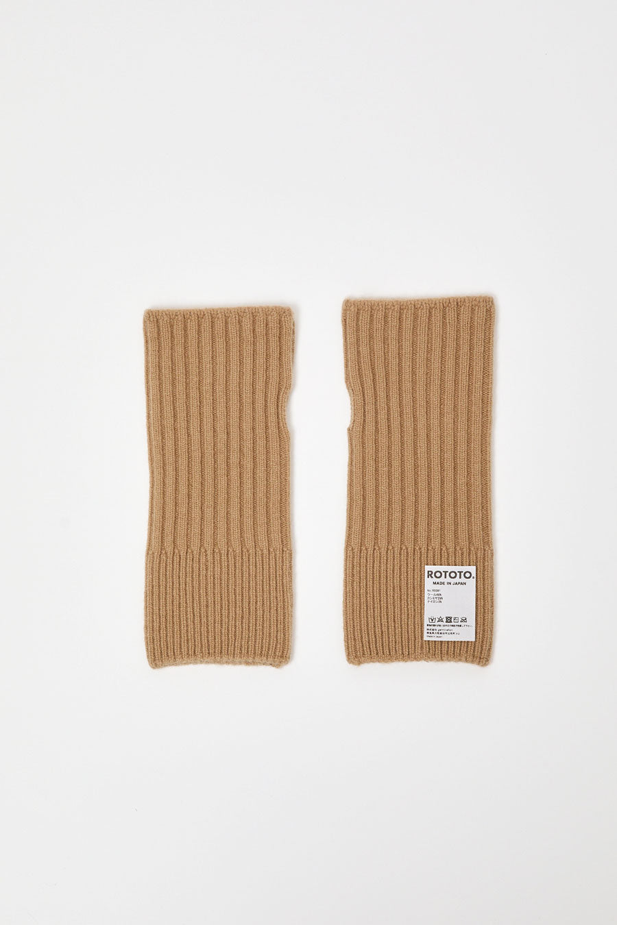 Rototo Seamless Hand Warmers in Beige