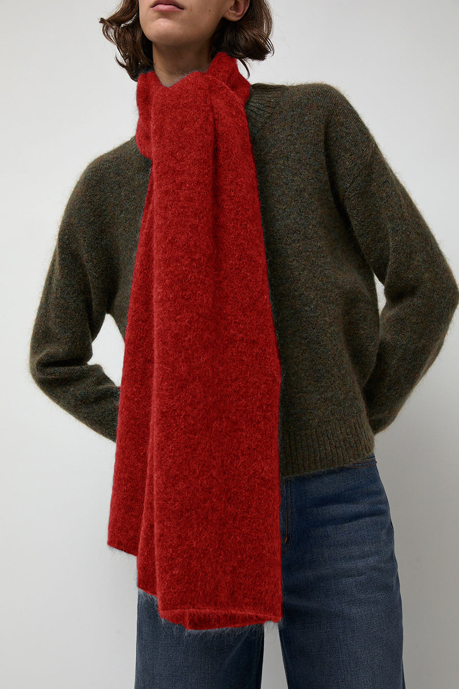 Rue Blanche Mokid Scarf in Red