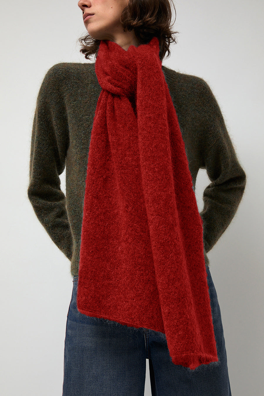 Rue Blanche Mokid Scarf in Red