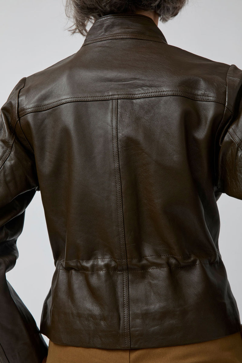Rue Blanche Moto Jacket in Brown