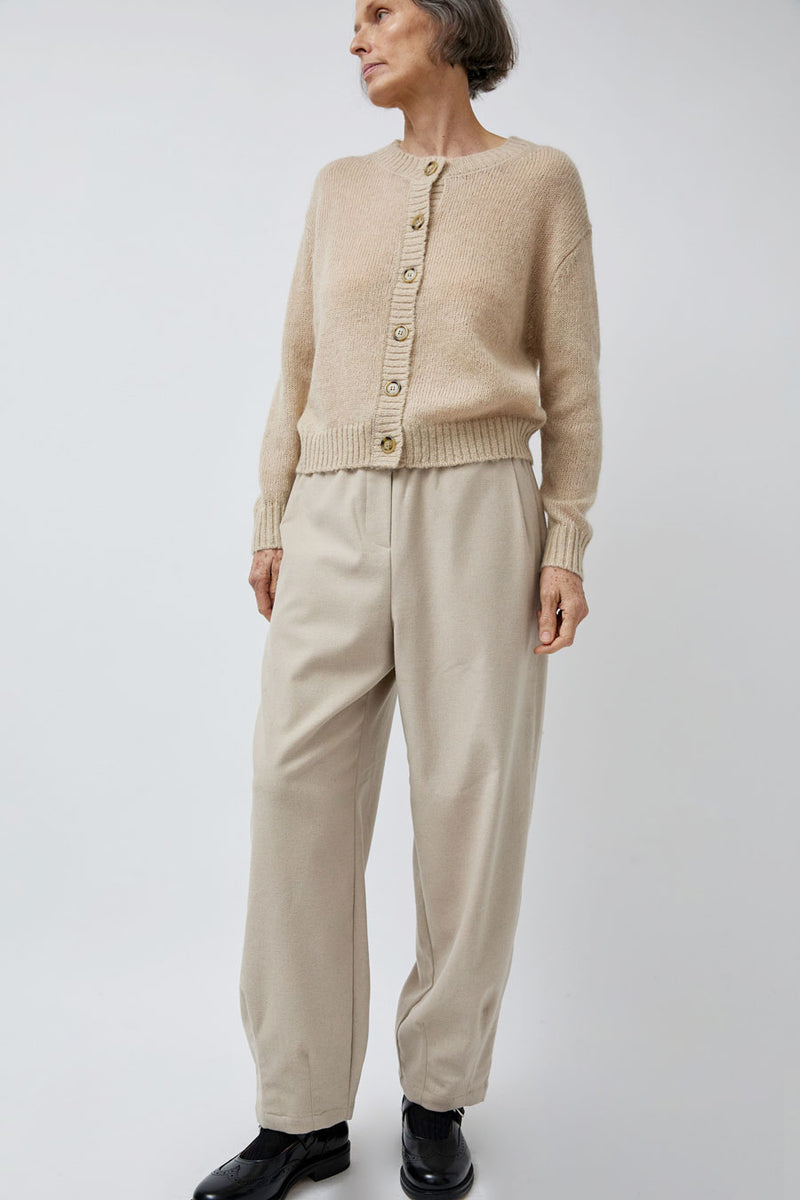 Rue Blanche Mowool Cardi in Avoine