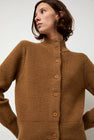 Rue Blanche Raw Blouson Cardigan in Bronze