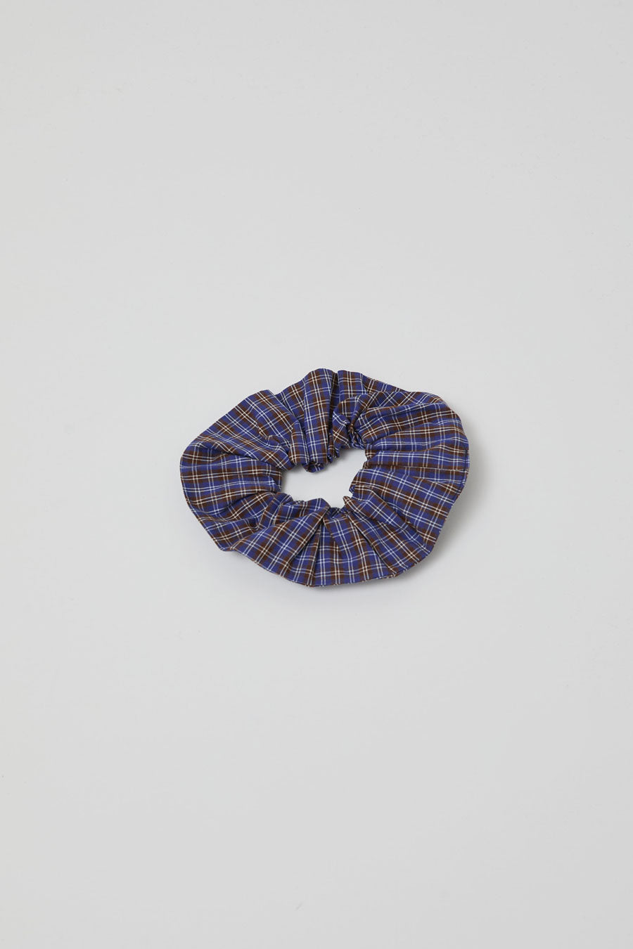 Rue Blanche Scrunchie in Blue Plaid