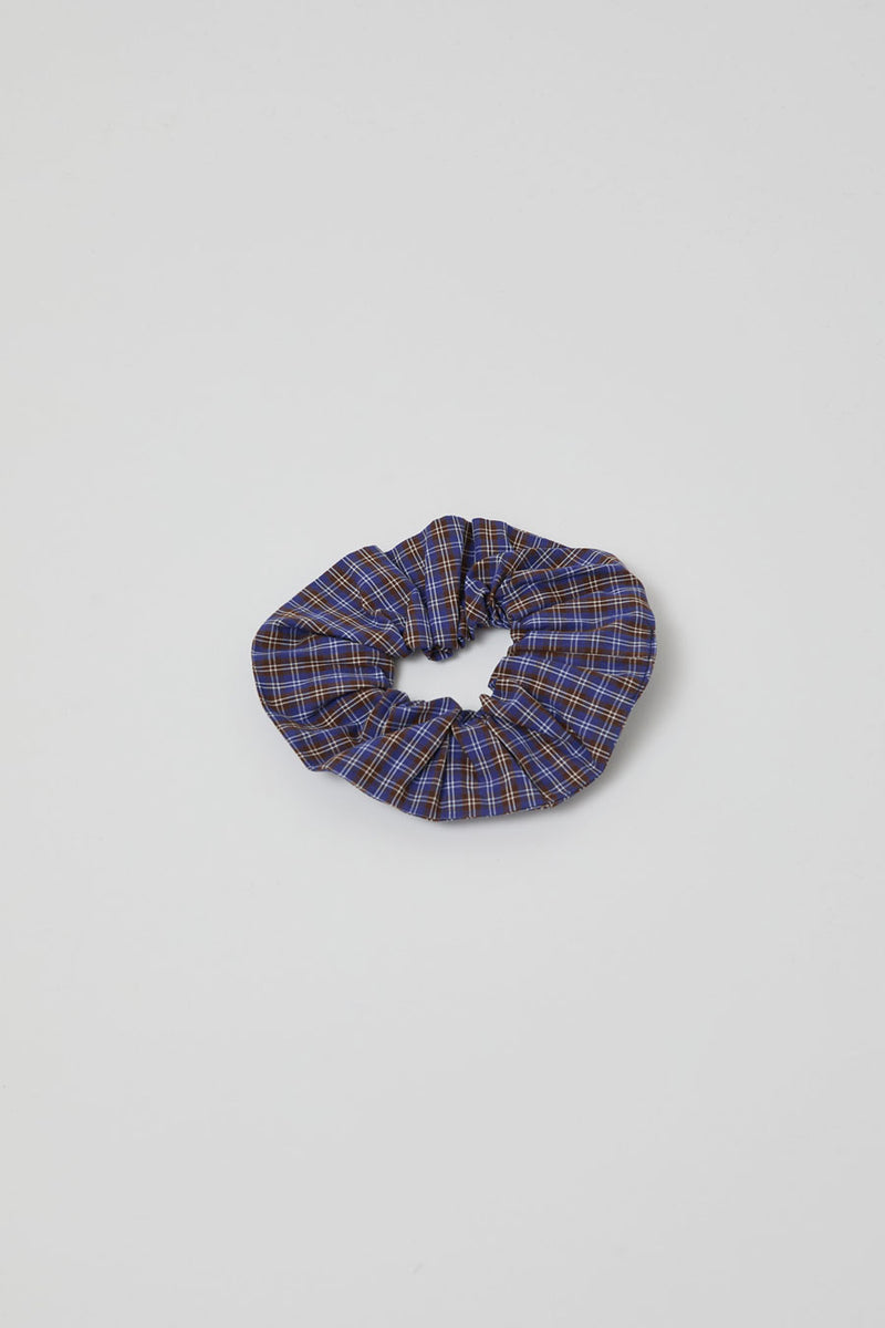 Rue Blanche Scrunchie in Blue Plaid
