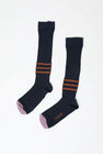 Rue Blanche Striped Socks in Navy